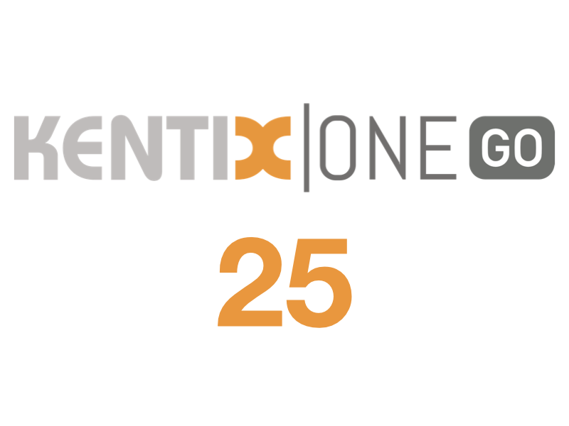 KentixONE-GO for 25 devices (100 virtual devices), term 12 months